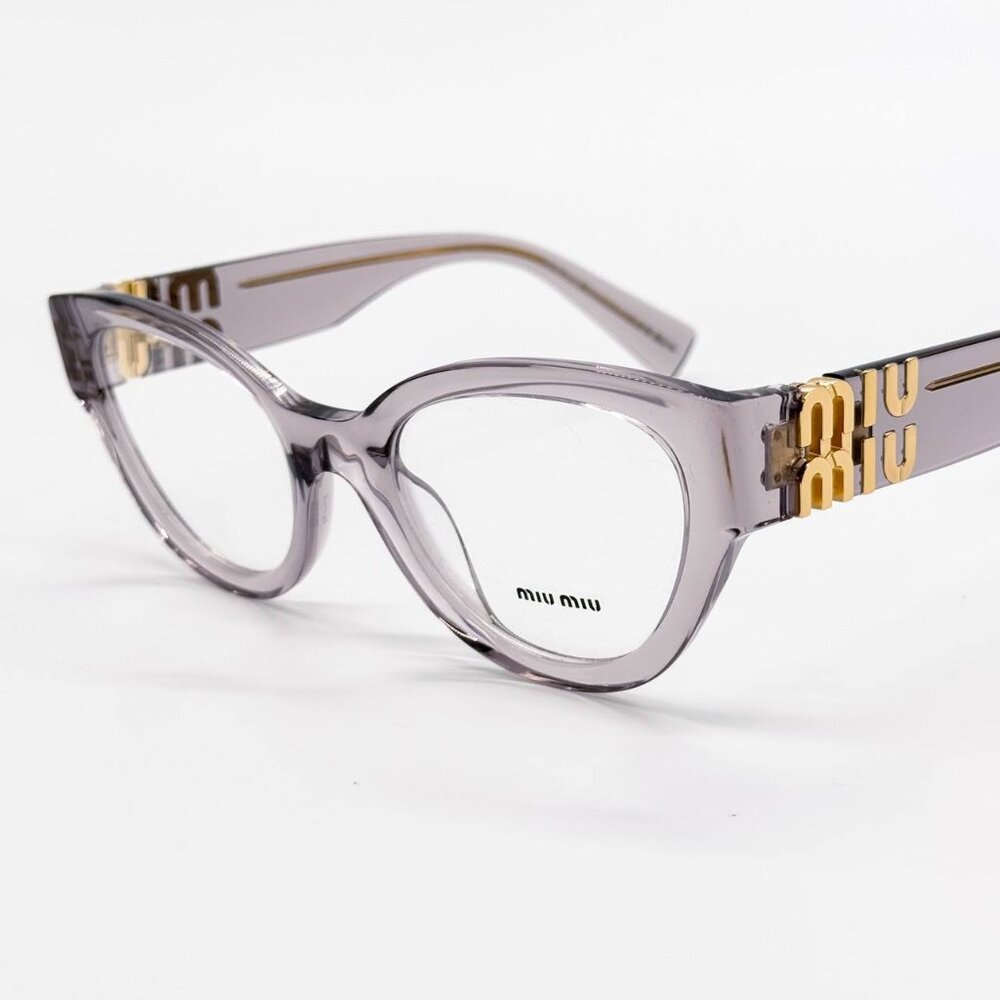 NEW MIU MIU MU01VV 12W1O1 PINK CLEAR WOMEN EYEGLASSES MIU MIU VMU 01V
